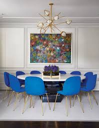 See How Bold Moroccan Inspired Colors Liven Up This Home Dining Room Colors Dining Room Blue Dining Room Small