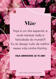Mensagens De Feliz Aniversario Para Mae