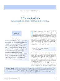 Maybe you would like to learn more about one of these? Pdf A Nursing Portfolio Sharon Weinstein Academia Edu