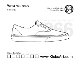 Vans Authentic Stencil Vans Authentic Vans Shoe Design Sketches