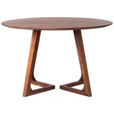 Moe S Home Collection Godenza Dining Table Round Walnut Brown By 1 221 Liked On Polyvore Featuring Hom Abajur De Madeira Mesas E Cadeiras Design De Moveis