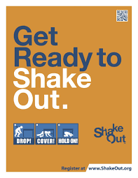 Shakeout Poster Join Us For The Largest Earthquake Drill Ever Prepare Plan Earthquake Drill Utah
