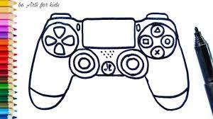 Kawaii drawings easy drawings ps4 controller gaming wallpapers game logo instagram playstation icons designed by mark davis. How To Draw Playstation Controller How To Draw A Ps4 Controller Youtube
