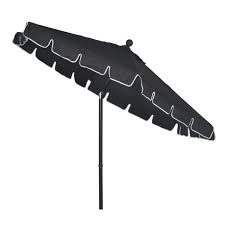 Maybe you would like to learn more about one of these? Better Homes Gardens Scalloped 7 5 Push Up Tilt Patio Umbrella Black Walmart Com Walmart Com