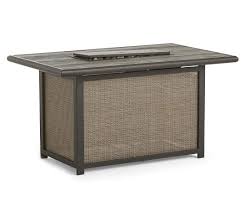Broyhill Eagle Brooke Wood Look Concrete Top Gas Fire Pit Table 48 X 30 Big Lots