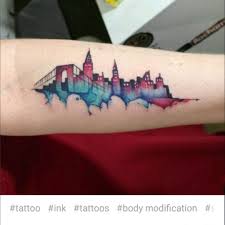 Liverpool skyline city line waterfront colours colour digital illustration abstract. Liverpool In Tattoos Search In 1 3m Tattoos Now Tattoodo