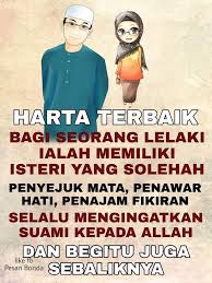 Isteri yang solehah ialah seorang isteri yang sentiasa patuh dan taat kepada suaminya. Alhamdulillah Pusat Rawatan Islam Terapi Al Mujahid Facebook