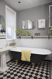 Bathroom Victorian Tiled Floor With Underfloor Heating Original Victorian Cast Iron Bath 1920 Edwardian Bathroom Victorian Bathroom Bathroom Interior