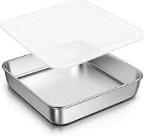 Amazon.com: 8 x 8-Inch Baking Pan with lid, 304 Stainless ...