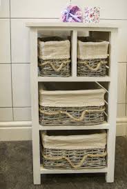 Wickers look even more beautiful when they come in white finish. Storage 4 Drawers White Grey Unit Solid Wood Wicker Basket Bathroom Cabinet Rope Buy Online In Paraguay At Desertcart Com Py Productid 119829540