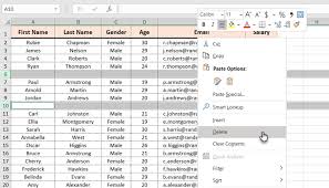 Now select both columns and click on the data ribbon in excel. How To Remove Blank Rows In Excel Goskills