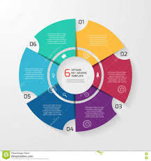 Vector Circle Infographic Template For Graphs Charts