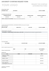 The authorized driver is not an agent, servant or employee of calvans. Free Overtime Request Forms Smartsheet