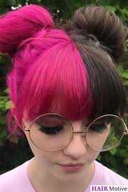 Two tone hair is a really cool trend, and it is totally easy to understand why. Is One Single Color Not Enough Be Creative With This Two Tone Hairstyle Ideas Click To Find More Inspiration Two Toned Hair Tone Hair Pink And Black Hair