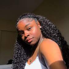 Crochet In The Back Two French Braids In The Front Crochetbraids Hairstylesforcur Curly Hair Videos Girls Hairstyles Braids Black Girl Braided Hairstyles