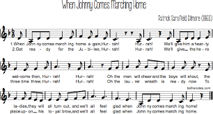 When Johnny Comes Marching Home Beth S Notes Johnny Songs Music