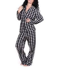 Black And White Buffalo Plaid Pajama Pants Black White Buffalo Check Pajama Set Women Plus Zulily Pajama Set Women Pajama Set White Buffalo