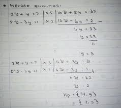 Contoh penyelesaian spldv dengan metode eliminasi. X Y 63x Y 10dengan Menggunakan Cara Metode Eliminasi Brainly Co Id
