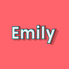 Emily Female Name Word Vector Typography Free Image By Rawpixel Com Wit Words Typography Typography Quotes