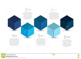 cube infographics options banner template scheme chart