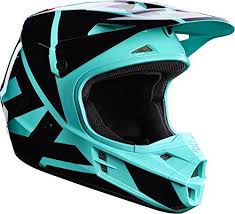 Fox Racing Adult V1 Race 2017 Motocross Helmet Green Large