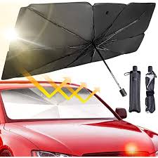 100% covering the rear side window then provides maximum shading protection for you and your family, as well as lowering the temperature in the car. Buy Jasvic Car Windshield Sun Shade Umbrella Foldable Car Umbrella Sunshade Cover Uv Block Car Front Window Heat Insulation Protection For Auto Windshield Covers Trucks Cars Large Online In Hong Kong