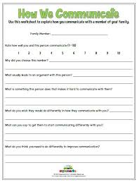 How We Communicate Family Therapy Worksheets Family Therapy Activities Therapy Worksheets