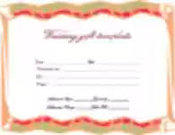 Check spelling or type a new query. Wedding Gift Certificate Template