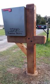 How to build a double mailbox post. Custom 6x6 Cedar Mailbox Post In 2021 Cedar Mailbox Post Mailbox Post Cedar Mailbox