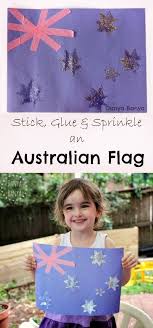 Australian Flag Craft For Kids Danya Banya Australia Crafts Australia Day Flag Crafts