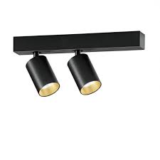 Saturno 2 Flammig Led Deckenstrahler Schwarz Gold A054501 002 Online Kaufen Bei Woonio Led Deckenstrahler Deckenstrahler Led