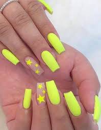 Most Lovely Different Nail Art Ideas For 2020 In 2020 Neon Nails Swag Nails Neon Yellow Nails