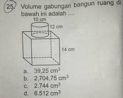 Volume gabungan bangun ruang di bawah ini adalah. 10 Cm 12 Cm 14 Cm Volume Gabungan Bangun Ruang Berikut Ini Adalah Tolonggg Klo Bisa Sma Brainly Co Id