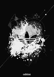 Black And White Graphic Design Wallpaper Adidas Black White On Behance Adidas Iphone Wallpaper Adidas Wallpapers Black Adidas