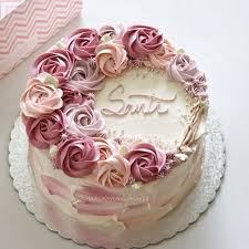 21 Wonderful Photo Of Birthday Cakes With Flowers Birthday Cakes With Flowers Flow Birthday Cake With Flowers Flower Cake Decorations Birthday Cake Decorating