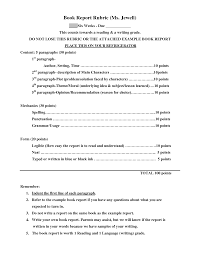 Sample 4th Grade Book Report Format Google Search Book Report Templates Book Report Book Report Rubric