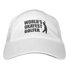 Worlds Okayest Golfer Headsweats Hat Zazzle Com In 2021 Black And White Hats Golf Hats Golf Fashion
