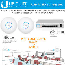Maximum rated cable load (mrcl) appropriate to the particular cable. Ubiquiti Unifi Ap Ac Hd Uap Ac Hd Us 4x4 Mimo Pre Configured 2 Pack W Unifi Switch Us 8 150w Gigabit Switch Voip Phone Wireless Networking