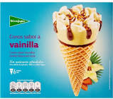 Conos De Helado Sabor A Vainilla Sin Azúcares Añadidos