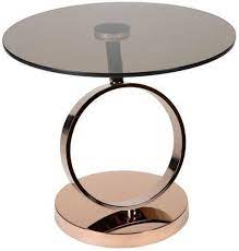 Check spelling or type a new query. Greenapple Eclipse Lamp Table Smoked Glass And Rose Gold Cfs Furniture Uk