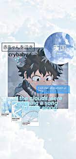 Aesthetic Light Blue Deku Wallpaper Baby Blue Wallpaper Anime Wallpaper Iphone Cute Anime Wallpaper