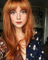 Love Everything About Ths Ginger Hair Color Red Ombre Hair Red Hair With Bangs