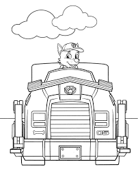 Paw patrol rocky coloring page | free printable coloring pages. Rocky Vehicle Free Coloring Sheet