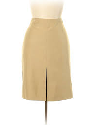 Details About Nwt Gucci Women Brown Silk Skirt 46 Italian