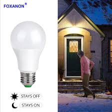 Foxanon Sensor Lights Bulb Dusk To Dawn Led Light Bulbs Smart Lighting Lamp 10w 15w E27 B22 Automatic On Off Indoor Outdoor Yard Led Bulbs Tubes Aliexpress