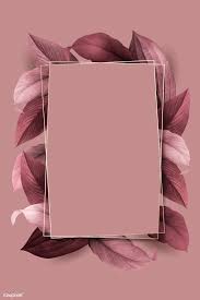 Download Premium Vector Of Rectangle Foliage Frame On Pink Background Pink Background Flower Background Wallpaper Instagram Background