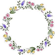 Pastel orange bicycle icon freehand painting Wreath Clip Art Watercolor Flower Wreath Wreath Drawing