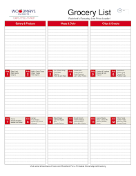 Printable week meal planner with shopping list in original style to help you plan a weekly menu. Printable Blank Grocery List Templates At Allbusinesstemplates Com