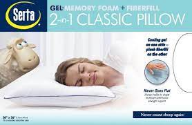 Serta Gel 2 In 1 Classic Fiber Filled Pillow At Menards