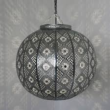 Orientalische Deckenleuchte Mimosa Silber Orientalische Deckenlampe Marokkanische Lampe Lampen